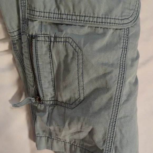 Eddie Bauer Sz 14P shorts green cargo shorts - Picture 9 of 10